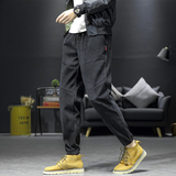 加绒P28/常规23男休闲裤束脚裤运动灯芯绒长裤秋冬裤哈伦裤K888，男装卫衣，四季星座303A