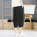 七分裤男夏季薄款冰丝宽松大码运动休闲短裤高街ins潮流K970P17，男装牛仔裤，四季星座303A