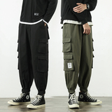 工装裤男日系束脚裤潮牌宽松多口袋长裤春季九分303-KZ24(纯棉），男装工装外套，四季星座303A