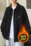 港风灯芯绒加厚长袖衬衫男春秋季大码衬衣外套休闲上衣服JK2022，男装衬衫，四季星座303A
