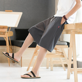 网红裤子男嘻哈宽松运动休闲五分裤沙滩短裤跑步速干潮流潮牌K600，男装牛仔裤，四季星座303A