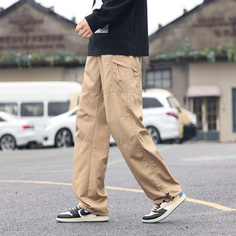 已做涂层防水工艺~美式机能降落伞兵工装裤男潮直筒休闲长裤K41,男装工装外套,四季星座303A