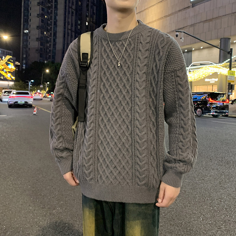 MY8267圆领毛衣男秋冬季纯色针织打底衫内搭加厚衣服常规37加绒47,男装T恤,四季星座303A