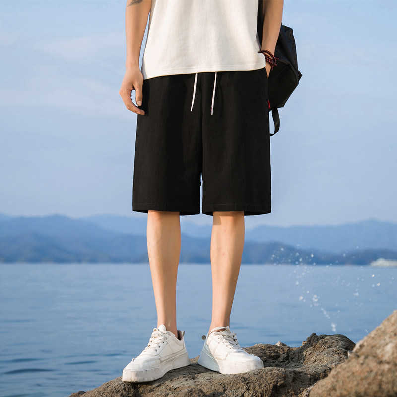 新中式亚麻裤子夏季轻薄透气潮男士短裤棉麻休闲裤风男装K600,男装牛仔裤,四季星座303A