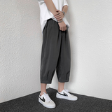 七分裤男夏季薄款冰丝宽松大码运动休闲短裤高街ins潮流K970P17，男装牛仔裤，四季星座303A