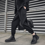 潮男装秋冬休闲裤九分裤束脚裤社会精神小伙西裤子哈伦K254P25，男装西裤，四季星座303A