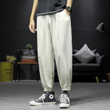 裤子男韩版潮流休闲宽松直筒阔腿裤春夏季薄款百搭哈伦九分裤K91，男装休闲裤，四季星座303A