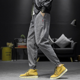 加绒P28/常规23男休闲裤束脚裤运动灯芯绒长裤秋冬裤哈伦裤K888，男装卫衣，四季星座303A