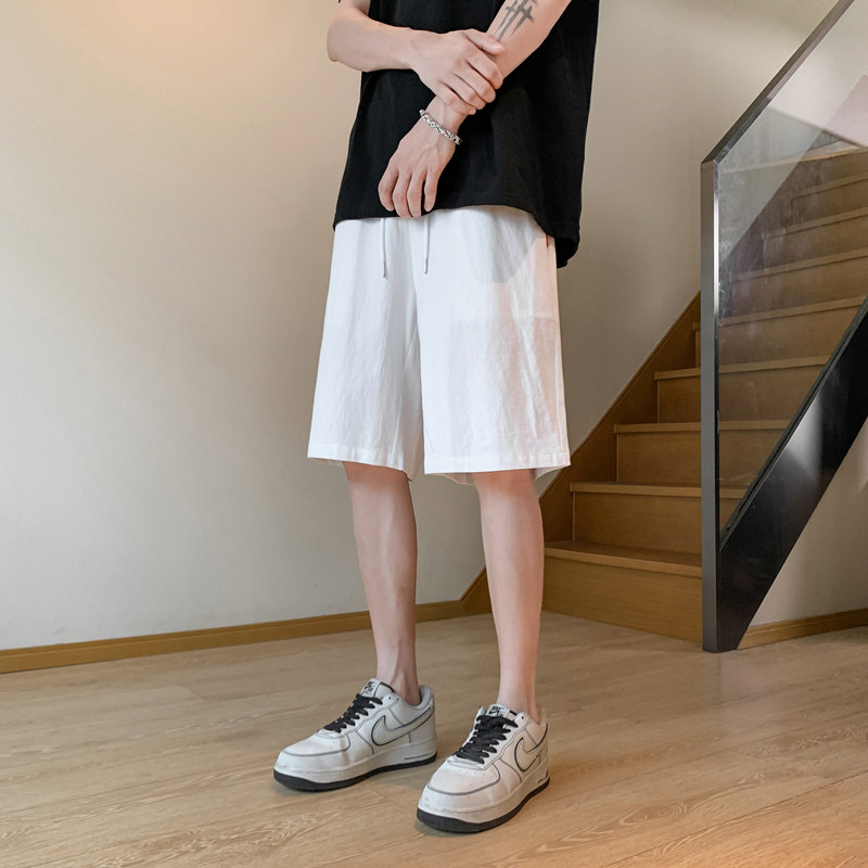 新中式亚麻裤子夏季轻薄透气潮男士短裤棉麻休闲裤风男装K600,男装牛仔裤,四季星座303A