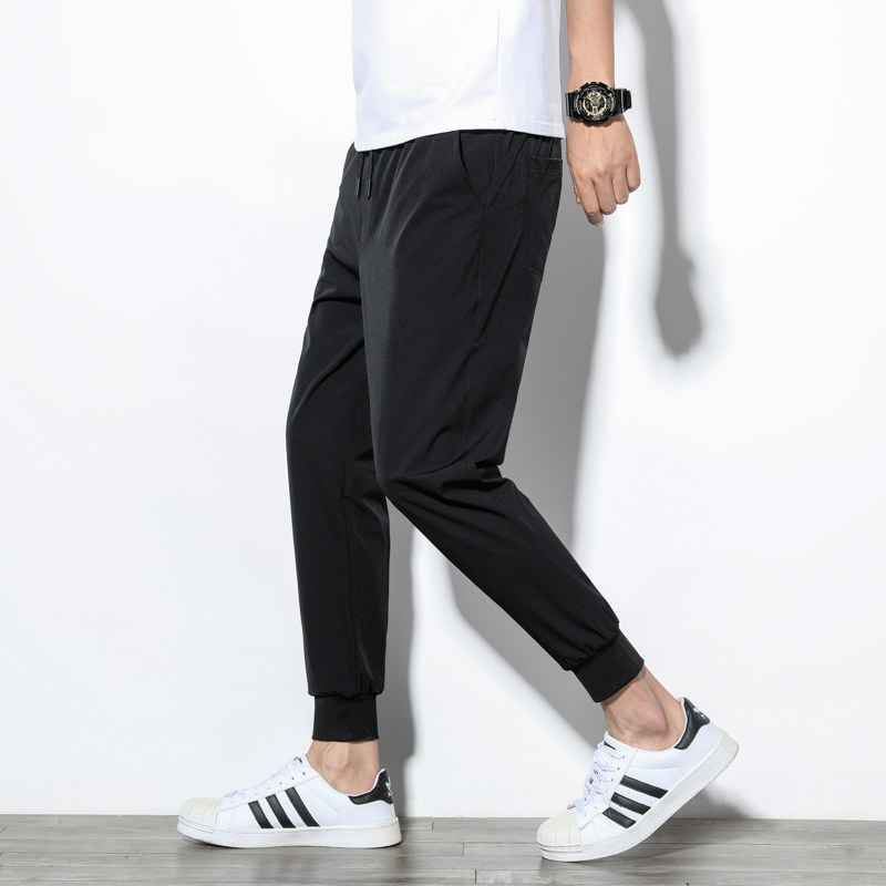 当季！！哈伦男士休闲裤九分裤束脚裤薄冰丝运动裤K011+K022，女装休闲裤，四季星座303A