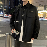 JK2025男士外套衬衫长袖衬衣春秋冬装夹克工装上衣服常规30加厚40，男装夹克，四季星座303A