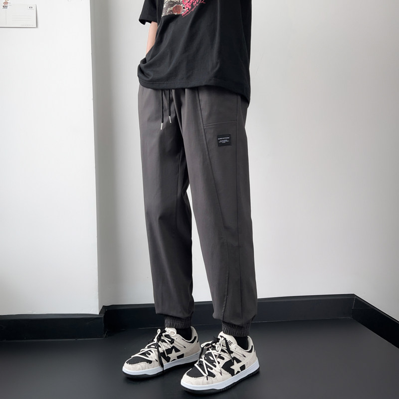 K5722P30男士春夏工装裤休闲裤子九分裤束脚哈伦潮流修身长裤,男装工装外套,四季星座303A