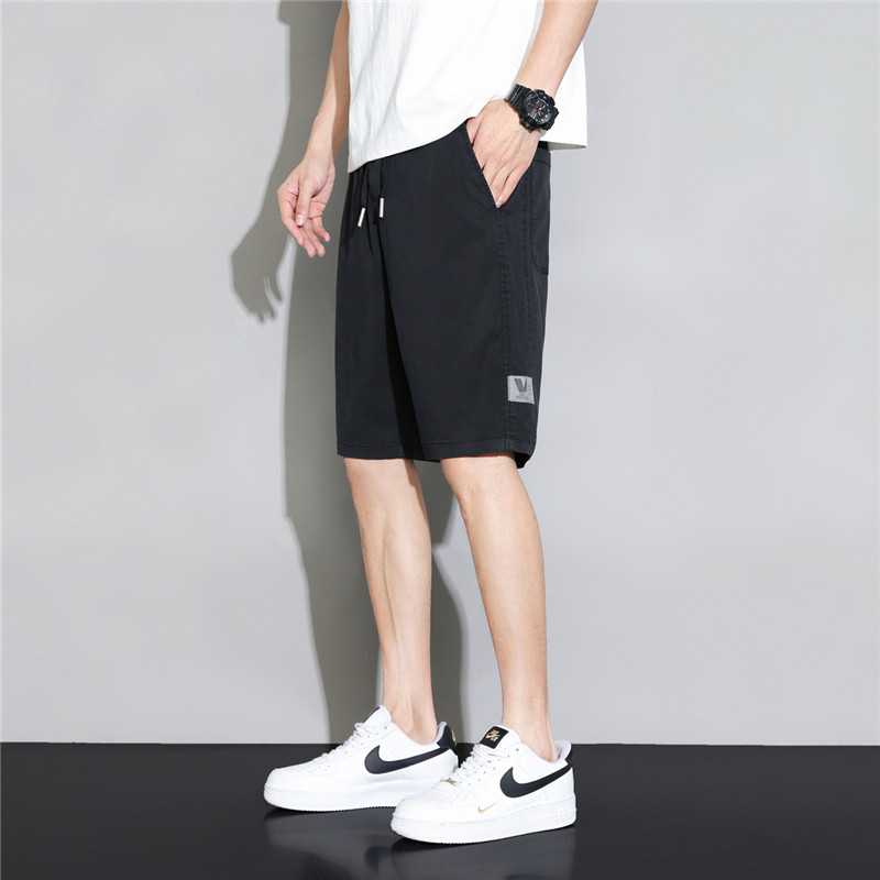 K219天丝牛仔短裤男夏季薄款冰丝莱赛尔潮宽松运动休闲五分中裤,男装牛仔裤,四季星座303A