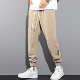 雪尼尔运动裤男秋冬ins潮牌加绒百搭休闲加厚K39常规35元加绒45元，女装休闲裤，四季星座303A