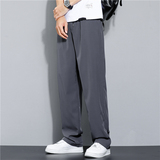 2025新款轻薄冰丝休闲裤裤子男学生运动直筒西装裤九分裤K213P19，男装西服套装，四季星座303A