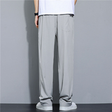 2025新款轻薄冰丝休闲裤裤子男学生运动直筒西装裤九分裤K213P19，男装西服套装，四季星座303A