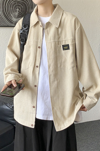 灯芯绒衬衫男秋冬加绒加厚宽松美式潮流外套JK2022常规30加绒40图片