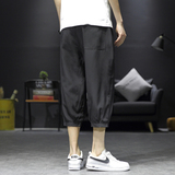 七分裤男士短裤夏季冰丝潮流直筒大码运动休闲八分中裤子K970-P17，男装牛仔裤，四季星座303A