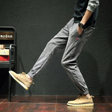 男士运动裤休闲裤子长裤秋冬灯芯绒束脚裤学生9分裤牛仔裤K888，男装休闲裤，四季星座303A