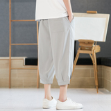 七分裤男夏季薄款冰丝宽松大码运动休闲短裤高街ins潮流K970P17，男装牛仔裤，四季星座303A