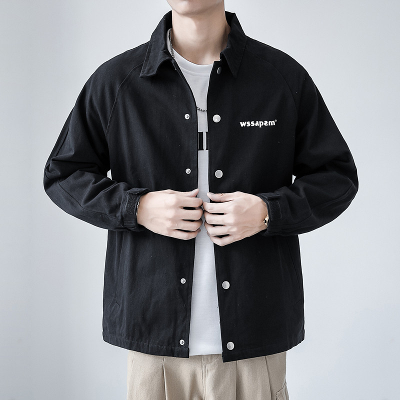 外套男春秋款工装夹克薄款潮牌棒球服冬JK2021常规P32加绒P42,男装夹克,四季星座303A