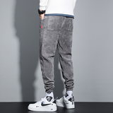 男士运动裤休闲裤子长裤秋冬灯芯绒束脚裤学生9分裤牛仔裤K888，男装牛仔裤，四季星座303A