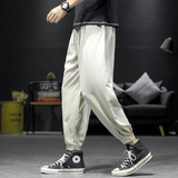 裤子男韩版潮流休闲宽松直筒阔腿裤春夏季薄款百搭哈伦九分裤K91，男装休闲裤，四季星座303A