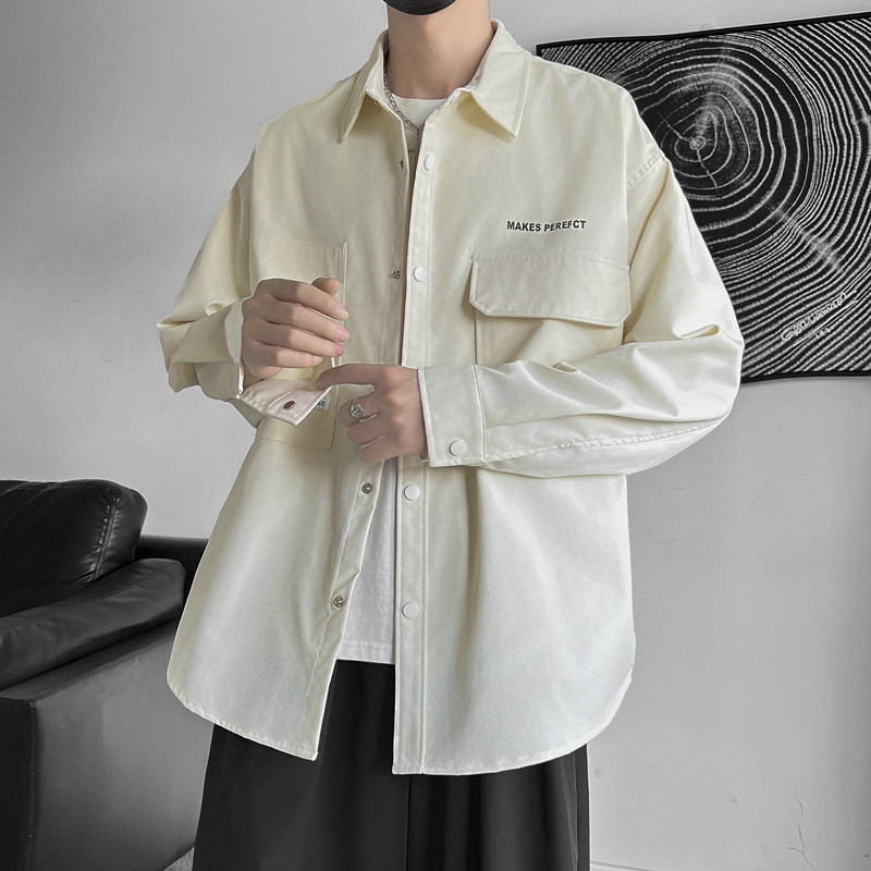 JK2025男士外套衬衫长袖衬衣春秋冬装夹克工装上衣服常规30加厚40,男装夹克,四季星座303A