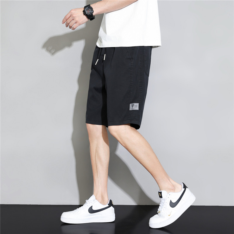 K219天丝牛仔短裤男宽松五分潮牌莱赛尔冰丝休闲运动工装中裤夏,男装牛仔裤,四季星座303A