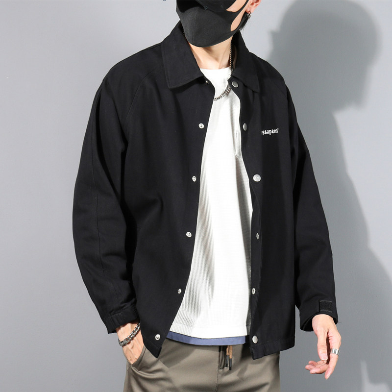 外套男春秋款工装夹克薄款潮牌棒球服冬JK2021常规P32加绒P42,男装夹克,四季星座303A