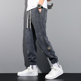 秋季雪尼尔运动裤子宽松哈伦男裤潮K39常规35元加绒45元，女装休闲裤，四季星座303A