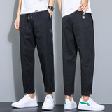 男裤子休闲裤男长裤宽松直筒裤男裤秋季工装裤潮牌韩版NZ98P25，男装工装外套，四季星座303A