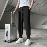 男韩版潮流休闲宽松直筒阔腿裤春夏季薄款百搭哈伦九分裤X31P25，男装休闲裤，四季星座303A