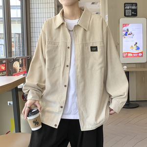 灯芯绒衬衫男秋冬加绒加厚宽松美式潮流外套JK2022常规30加绒40图片