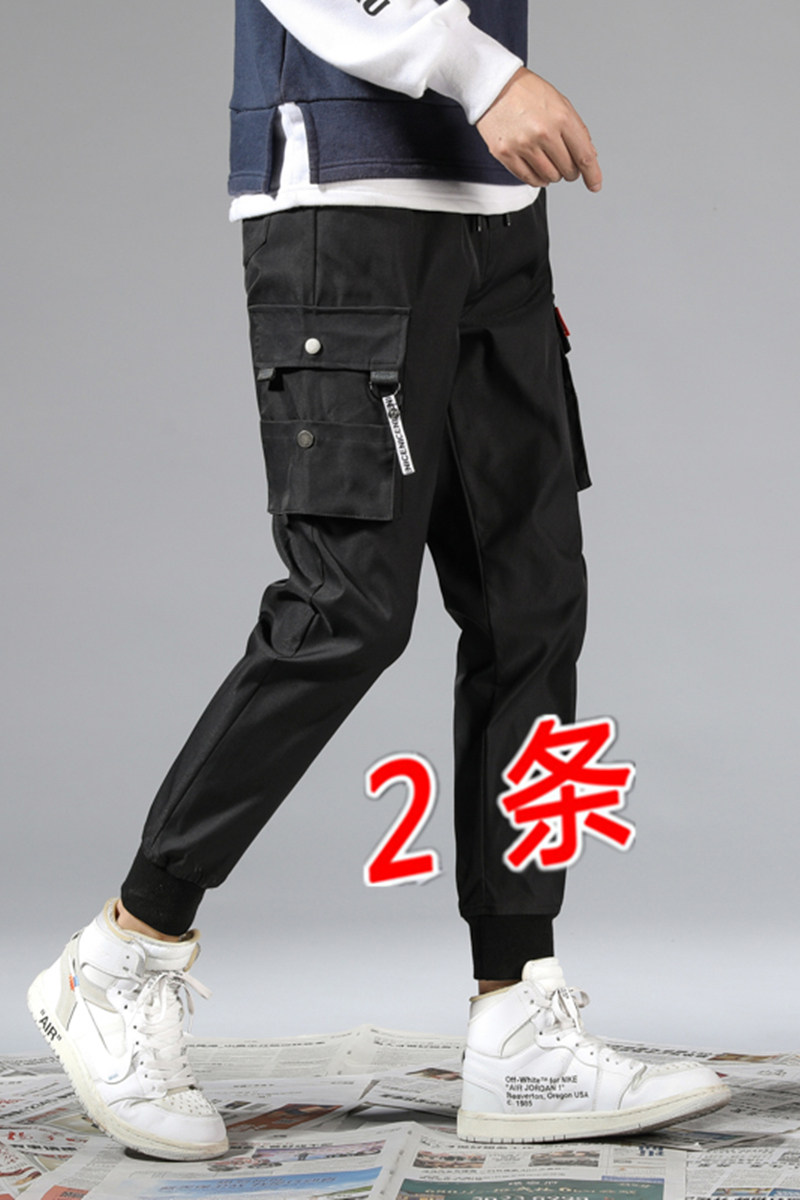 春秋季男休闲哈伦裤运动束脚裤子男9分裤修身潮K602（单件P25）,男装休闲裤,四季星座303A