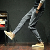 男士运动裤休闲裤子长裤秋冬灯芯绒束脚裤学生9分裤牛仔裤K888，男装休闲裤，四季星座303A