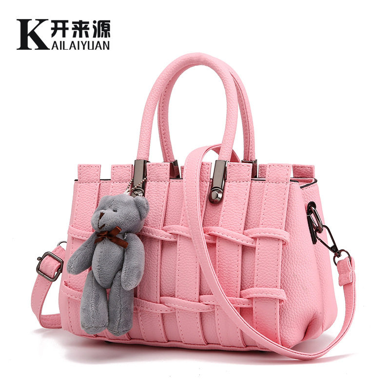 WOMENS BAGS 2018 NEW BAGS LARGE-CAPACITY SCRATCH-RESISTANT FEMALE KOREAN VERSION STEREOTYPES FASHION WOMENS BAGS MESSENGER SHOULDER HANDBAG