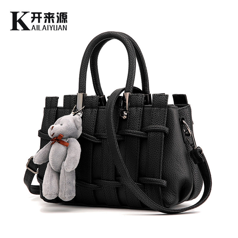 WOMENS BAGS 2018 NEW BAGS LARGE-CAPACITY SCRATCH-RESISTANT FEMALE KOREAN VERSION STEREOTYPES FASHION WOMENS BAGS MESSENGER SHOULDER HANDBAG