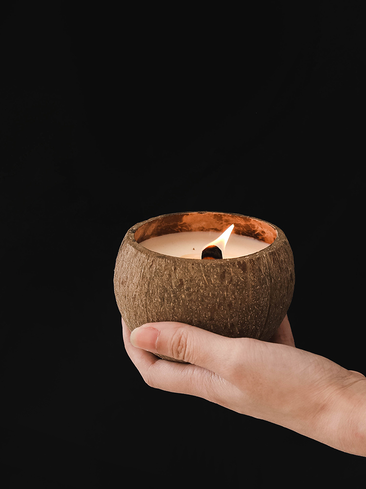 Miscellaneous, niche, high-grade natural coconut shell, bedroom atmosphere, scented candles, girls' birthday gifts, gift boxes