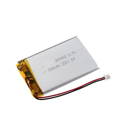 聚合物锂电池 303450 500mah 3.7V 行车记录仪蓝牙音箱充电锂电池
