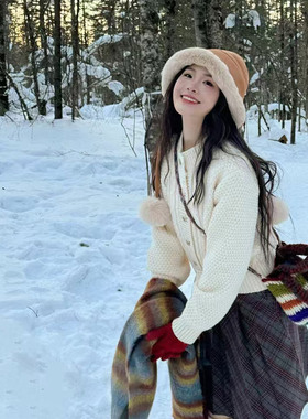 东北哈尔滨雪乡长白山防寒帽子