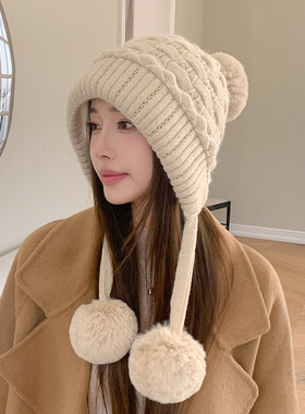东北哈尔滨雪乡防寒帽子女
