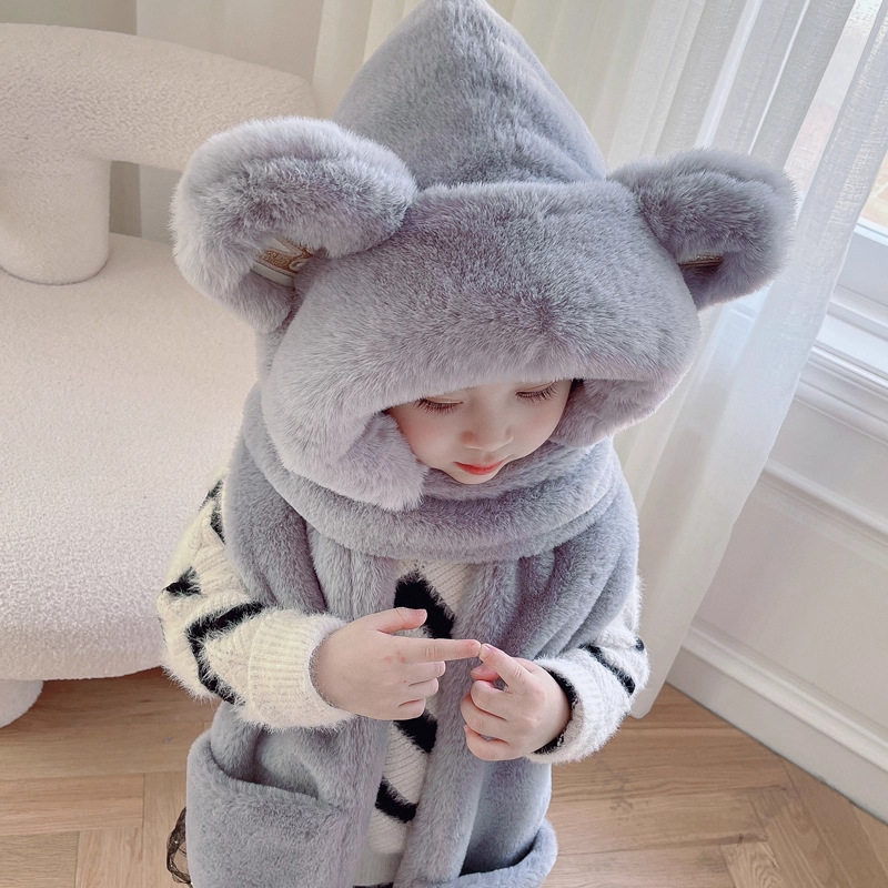 哈尔滨旅游保暖装备毛绒东北防寒帽子围巾一体儿童雪地帽女款卡通,童装/婴儿装/亲子装,帽子,淘宝优惠券,粉丝福利购,淘宝优惠卷