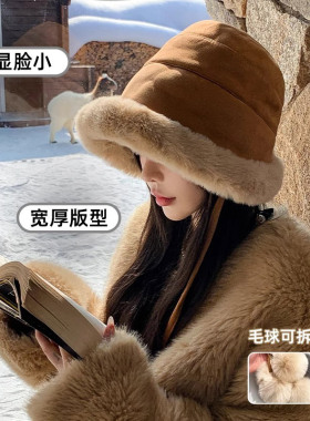东北哈尔滨雪乡长白山防寒帽子