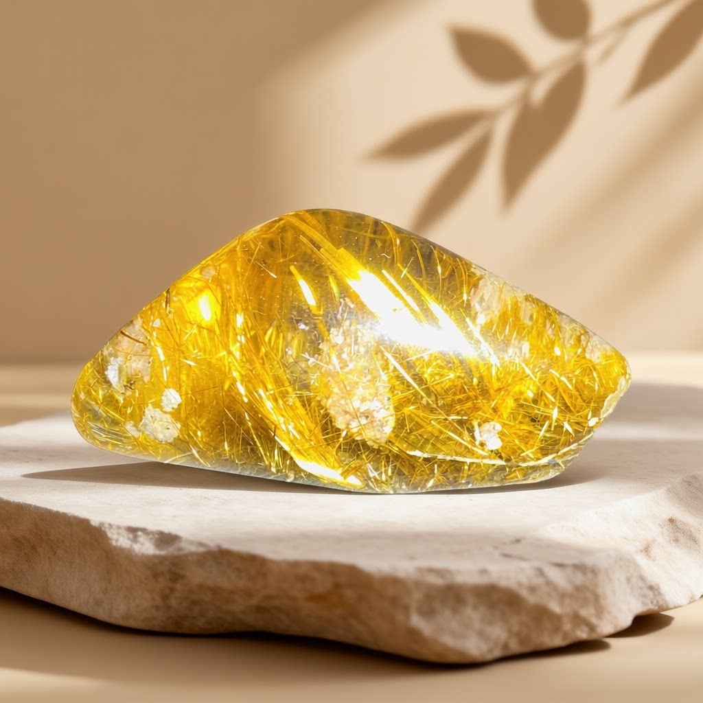 Q10天然巴西钛晶发原石打磨效应抢配绳打孔手把挂件百搭礼物礼品