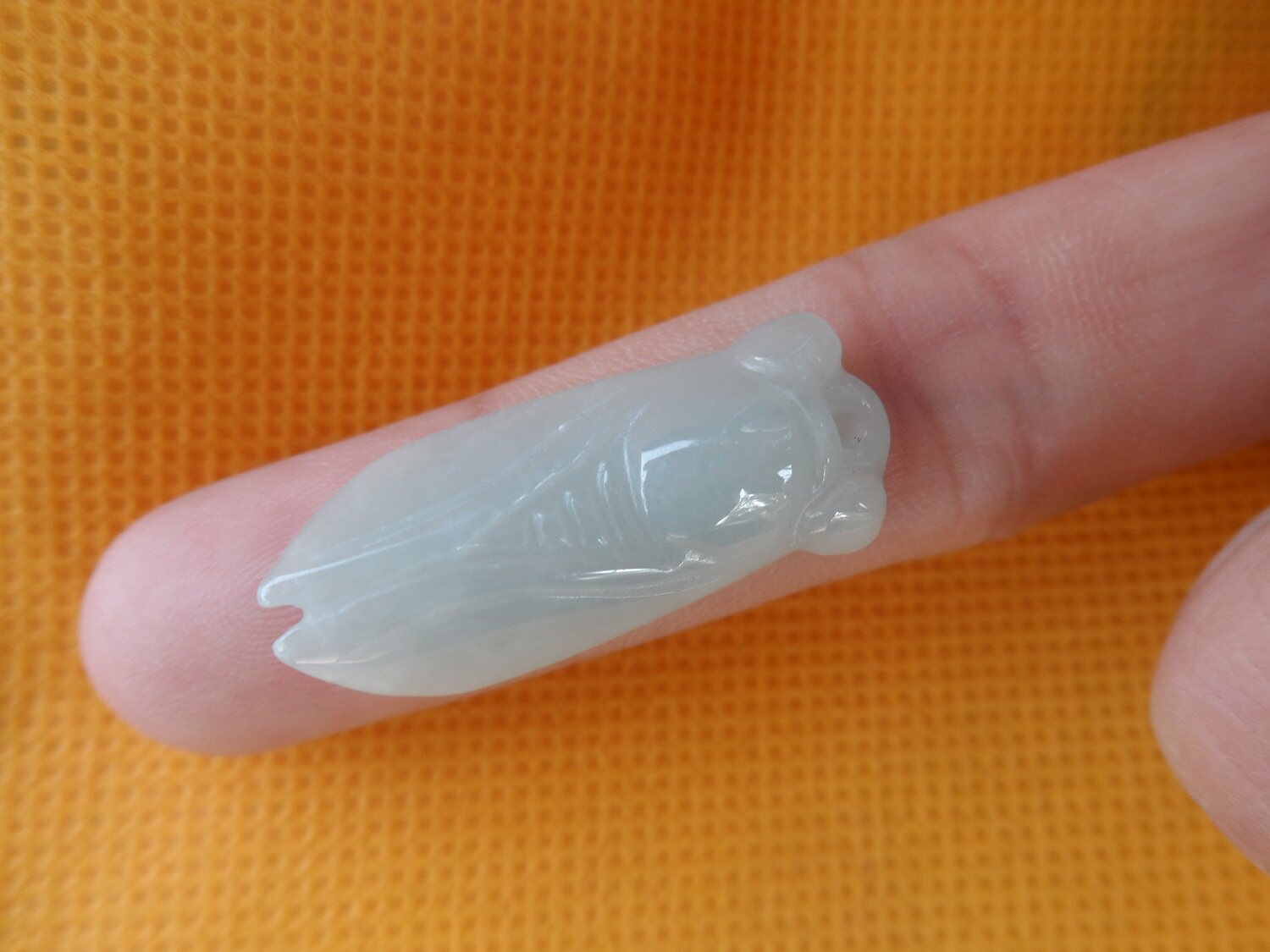 天然翡翠a货玉石吊坠玉蝉一鸣惊人吊坠翡翠知了翡翠玉蝉知了吊坠