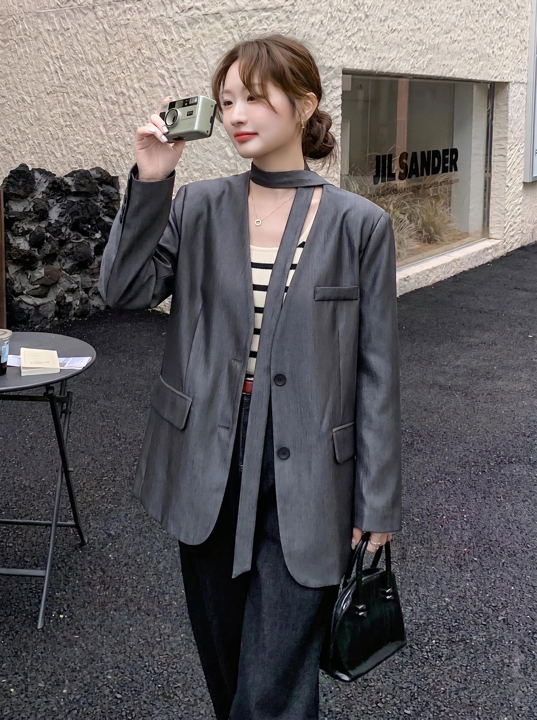宽松气质西装外套女春秋季新款韩版高级感巨好看显瘦休闲西服上衣