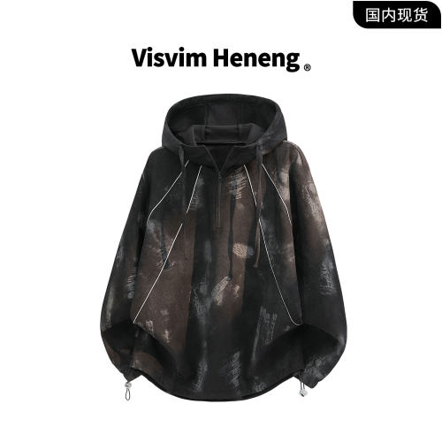 VISVIMHENENG秋季连帽卫衣男