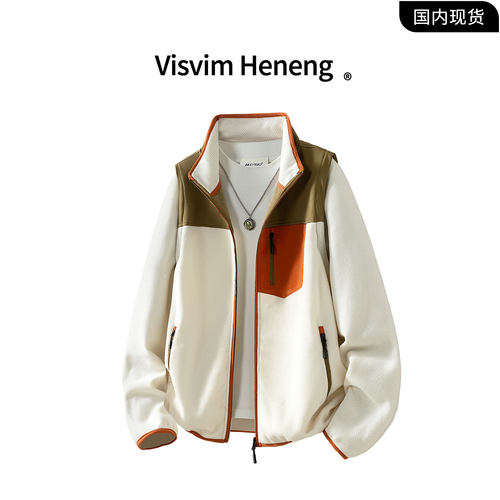 【品牌撤柜】VISVIM HENENG联名秋季季长袖翻领宽松情侣夹克外套