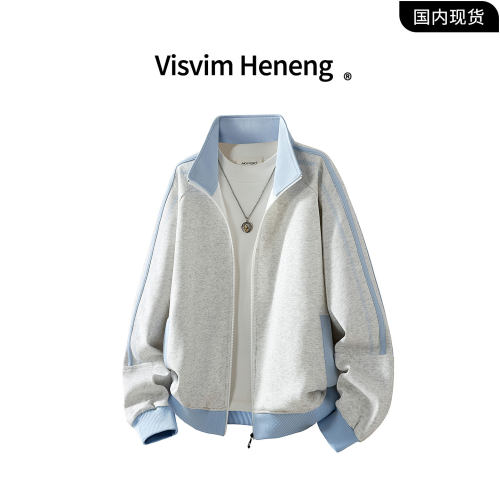 【品牌撤柜】VISVIM HENENG联名秋季翻领学院风宽松夹克外套男潮